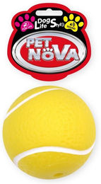 Pet Nova Quietschender Tennisball für Hunde aus Gummi Gelb 7cm - 7 cm – Bild 1 von 2