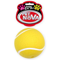 Produktbild von Pet Nova Quietschender Tennisball für Hunde aus Gummi Gelb 7cm - 7 cm