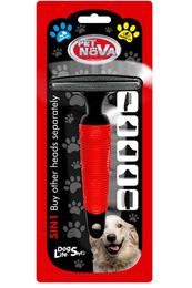 Pet Nova Schermaschine aus Edelstahl in Rot-Schwarz für Hunde – Bild 1 von 4