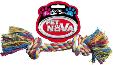 Produktbild von PET NOVA Superdental Hundespielzeug aus Baumwolle 17 cm bunt - 17 cm