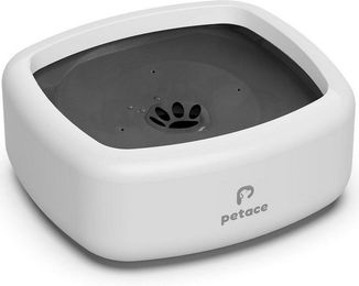 Petace Anti-Schlabber-Napf Wassernapf für Hunde aus Kunststoff Weiß 1,3L - 1,3 l – Bild 1 von 3