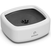 Produktbild von Petace Anti-Schlabber-Napf Wassernapf für Hunde aus Kunststoff Weiß 1,3L - 1,3 l