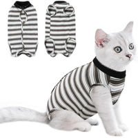 Produktbild von PETBABA Katzenbody Schwarz XS Postoperative Kleidung für Bauchwunden