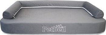 Petbed Orthopädisches Wasserbett für Hunde Grau S-M – Bild 1 von 7