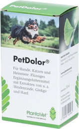 PetDolor PlantaVet Gelenk-Supplement für Hunde und Katzen als flüssiges Nahrungsergänzungsmittel zur Unterstützung von Gelenken und Knochen 50 ml – Bild 1 von 2