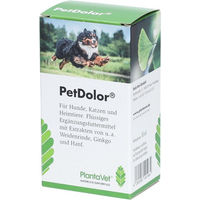 Produktbild von PetDolor PlantaVet Gelenk-Supplement für Hunde und Katzen als flüssiges Nahrungsergänzungsmittel zur Unterstützung von Gelenken und Knochen 50 ml