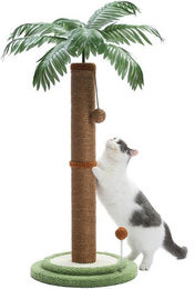 PETEPELA Kratzsäule für Katzen aus Plüsch in Braun 85 cm – Bild 1 von 3