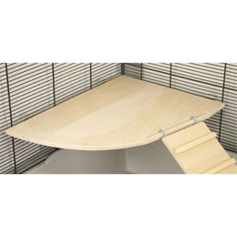 Produktbild von PETGARD ECKI GIANT Holz-Ecketage aus Sperrholz für Nagerkäfige und Volieren 30 x 20 x 1 cm