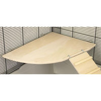 Produktbild von PETGARD ECKI GIANT Holz-Ecketage aus Sperrholz für Nagerkäfige und Volieren 30 x 20 x 1 cm