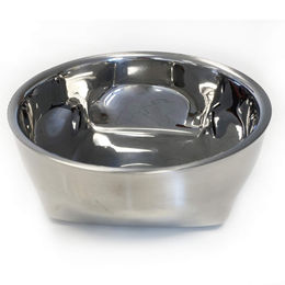 PETGARD Hundenapf aus Edelstahl doppelwandig 850 ml Silber - 0,85 l – Bild 1 von 2