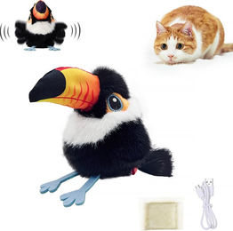Petgravity Elektrisches Katzen-Jagdspielzeug Falken-Simulation mit beweglichen Flügeln und Katzenminze für alle Altersstufen – Bild 1 von 1