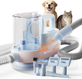 PETGUGU M1 Pro 7-in-1 Tierpflegeset für Hund und Katze mit Schermaschine, Tierhaarsauger und Haartrockner in Blau – Bild 1 von 1