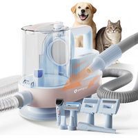 Produktbild von PETGUGU M1 Pro 7-in-1 Tierpflegeset für Hund und Katze mit Schermaschine, Tierhaarsauger und Haartrockner in Blau
