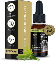 Peticare 10% CBD Öl für Hunde mit Myrcen und Linalool – Bild 1 von 2