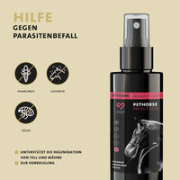 Produktbild von Peticare Anti-Läuse & Haarlinge Spray für Pferde zur Fellpflege 250 ml - 250 ml