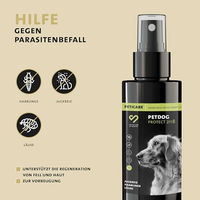 Produktbild von Peticare Anti-Läuse und Haarlinge Spray für Hunde zur Linderung von Juckreiz 100 ml - 100 ml