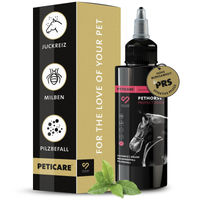 Produktbild von Peticare Anti-Parasiten Mittel für Pferde gegen Milben Flöhe und Pilze 100 ml