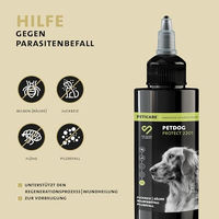 Produktbild von Peticare Anti-Parasiten Mittel für Hunde gegen Milben und Flöhe Bio Spot-On 100 ml - 100 ml