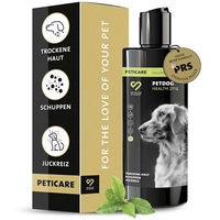 Produktbild von Peticare Anti-Schuppen Shampoo für Hunde bei Juckreiz und Hautirritationen für sensible Haut 250 ml - 250 ml