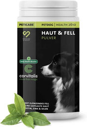 Peticare Ergänzungsfutter Haut & Fell Pulver für Hunde 125g – Bild 1 von 4