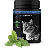 Produktbild von Peticare Gelenk-Pulver für Katzen zur Unterstützung der Mobilität für alle Altersstufen 250g