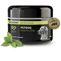 Produktbild von Peticare Hot-Spot Balsam für Hunde zur Pflege von Haut und Fell mit Bio-Inhaltsstoffen 50g