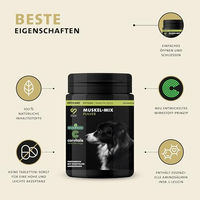Produktbild von Peticare Muskulatur & Aktiv Pulver-Mix für Hunde mit Kollagen und Aminosäuren zur Unterstützung des Muskelaufbaus 250 g - 250 g