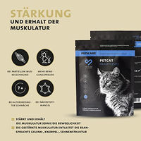 Produktbild von Peticare Muskulatur Pulver für Katzen zur Unterstützung von Muskelaufbau und Gelenken mit 125g - 125 g