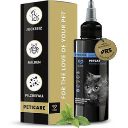 Peticare petCat Protect 3010 Bio Anti-Parasiten Spot-On für Katzen und Kitten gegen Milben und Flöhe - 100 ml – Bild 1 von 6