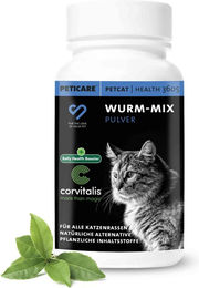 Peticare Pflanzlicher Wurm-Mix für Katzen zur Unterstützung der Magen-Darm-Gesundheit und Verdauung 120g – Bild 1 von 1
