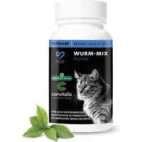 Produktbild von Peticare Pflanzlicher Wurm-Mix für Katzen zur Unterstützung der Magen-Darm-Gesundheit und Verdauung 120g