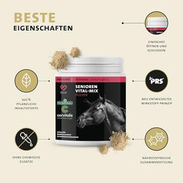 Peticare Senior Vital-Mix Pulver für Pferde zur Unterstützung der Gelenke 350 g - 350 g – Bild 1 von 9