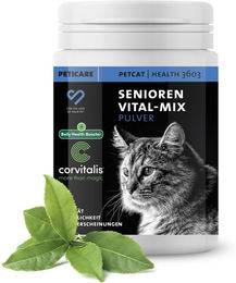 Peticare Senioren Aktiv & Vital Mix für Katzen zur Unterstützung von Gelenken und Immunsystem 200g – Bild 1 von 2