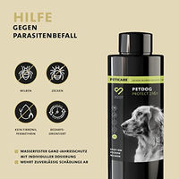 Produktbild von Peticare Spot-On Zeckenschutz für Hunde gegen Zecken, Milben und Flöhe pflanzlich 100 ml - 100 ml