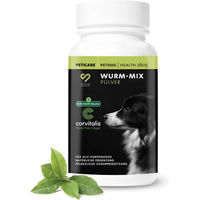 Produktbild von Peticare Wurm-Mix Pulver für Hunde zur Unterstützung des Magen-Darm-Systems 180g