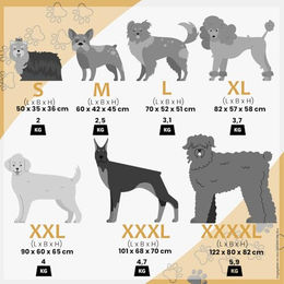 Petigi Faltbare Transportbox für Hunde und Katzen aus Plüsch in Creme S 50 x 35 x 36 cm – Bild 1 von 4