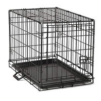 Produktbild von Petigi Hundebox Faltbarer Drahtkäfig als Transportbox für Hunde Schwarz 60 x 43 x 49 cm
