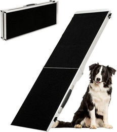 Petigi Hunderampe aus Aluminium für das Auto, rutschfeste Hundetreppe für alle Altersstufen - 122 cm – Bild 1 von 8