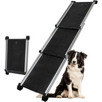 Produktbild von Petigi Teleskop Hunderampe aus Aluminium ausziehbar und rutschfest für Hunde bis 90 kg - 5 kg
