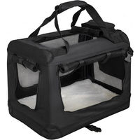 Produktbild von Petigi Tiertransporttasche aus Nylon faltbare Transportbox für Hunde in Schwarz