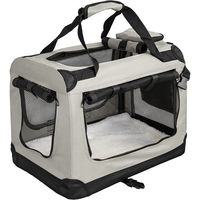 Produktbild von Petigi Tiertransporttasche aus Nylon für Hund und Katze faltbar in Beige