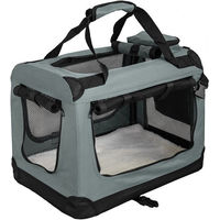 Produktbild von Petigi Tiertransporttasche aus Nylon für Hund und Katze Grau
