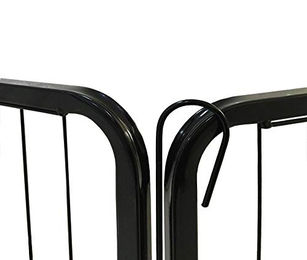 Petigi Welpenauslauf XL Laufstall aus Metall in Schwarz für Welpen, Hunde, Katzen und Kleintiere - 8 x 0,48 Stk. – Bild 1 von 4