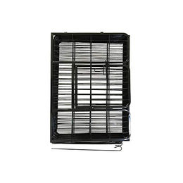 Petigi Welpenlaufstall aus Metall als Freilaufgehege in Schwarz 100 x 80cm – Bild 1 von 3