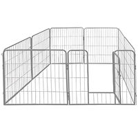 Produktbild von Petigi Welpenlaufstall aus Metall zusammenklappbar 80 x 60 cm
