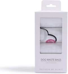 Produktbild von Petkit Hundebeutelspender-Set Weiß mit 8 Rollen Hundekotbeutel (120 Stück)