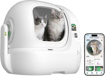 PETKIT PUROBOT Max Pro 2 Selbstreinigende Katzentoilette für erwachsene Katzen in Weiß – Bild 1 von 5