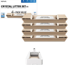 PetKit Silikatstreu unparfümiert für PUROBOT CRYSTAL DUO 4 Beutel – Bild 1 von 1