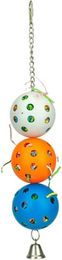Petlala Triple Shredding Balls Bunte Spielbälle aus Kunststoff für Papageien – Bild 1 von 2