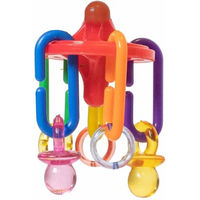 Produktbild von Petlala UFO Fußspielzeug für Vögel aus Kunststoff in Bunt